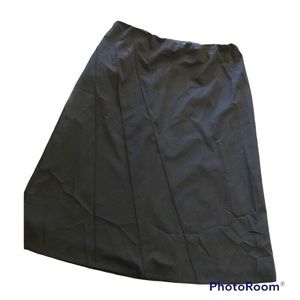 Laura Plus Size Dark Grey Elastic Waistband Skirt size 18